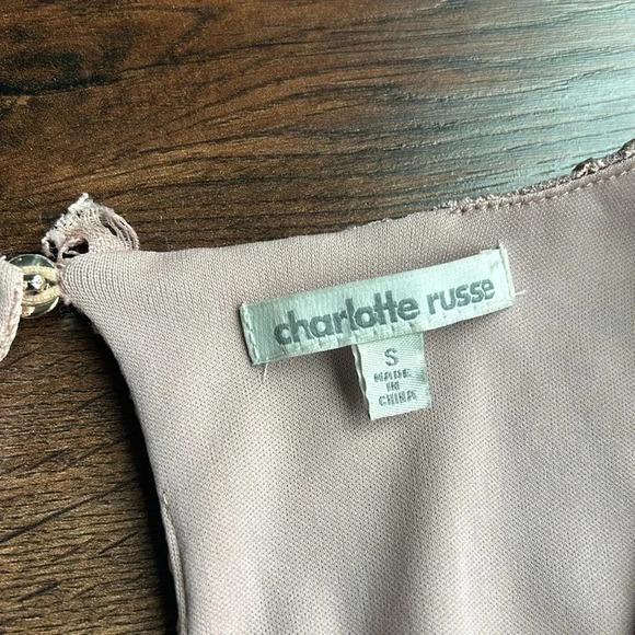 Charlotte Russe Lace Romper Pink | Charlotte Russe Romper | Long Sleeve Romper - Picture 7 of 8